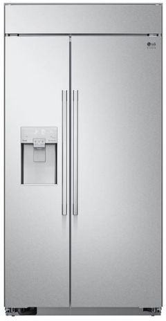 LG Studio 42 in. 25.6 Cu. Ft. Stainless Steel Counter Depth Side By Side Refrigerator