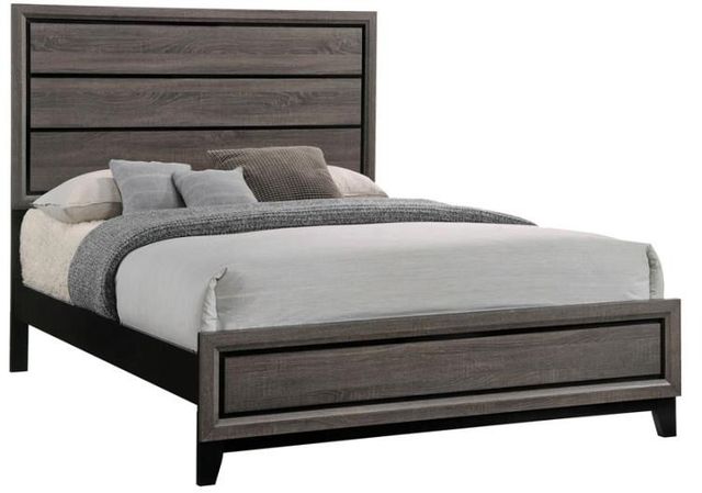 Coaster® Watson Grey Oak California King Panel Bed-0