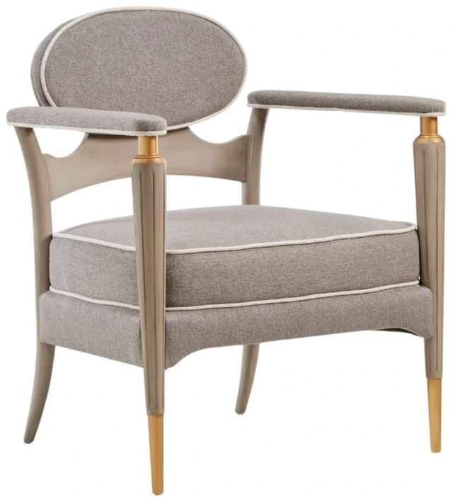 Michael Amini® St. Charles Bronze/Dove Gray Accent Chair-0