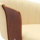 Armen Living Diana Cream/Walnut Swivel Counter Stool-3