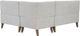 Powell® Auden Light Gray Nook Corner Bench-4