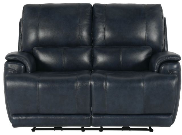 Bassett® Furniture Club Level Burlington Navy Power Reclining Loveseat-1