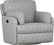 Emerald Home Albus Speckled Gray Manual Swivel Glider Recliner-0