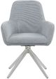 Coaster® Abby Light Grey/Chrome Flare Arm Side Chair-1