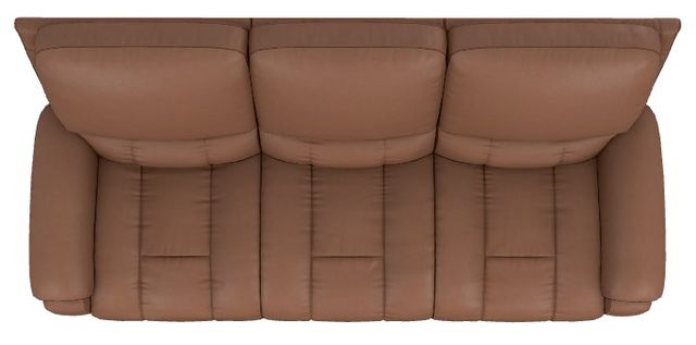 La-Z-Boy® Greyson Caramel Leather Power Reclining Sofa with Headrest and Lumbar-4