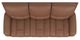 La-Z-Boy® Greyson Caramel Leather Power Reclining Sofa with Headrest and Lumbar-4