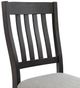 Elements International Montrose Espresso/Light Gray Upholstered Dining Side Chair-4