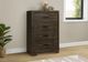 Monarch Specialties Inc. Rustic Oak 4-Drawer Chest-1