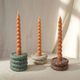 TOV Furniture Gabby 2-Piece Green Stacking Candle Holder Set-1