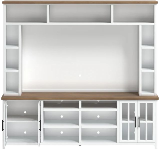 Legends Home Hampton Barnwood/Jasmin White Entertainment Center-1
