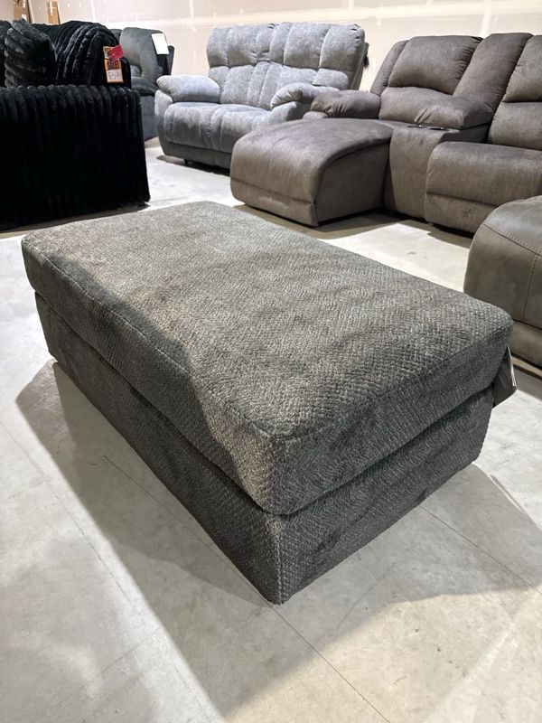 Clearance Signature Design by Ashley® Karinne Smoke Accent Ottoman-0