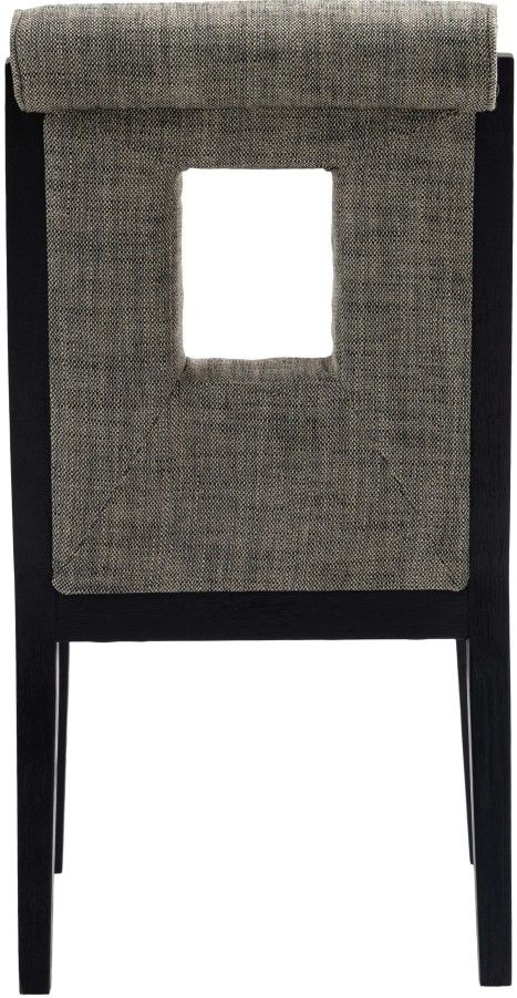 Meridian Furniture Gwendolyn Gray/Black Upholstered Dining Side Chair-3