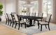 Coaster® Phelps 9-Piece Distressed Noir/Tan Dining Table Set-1