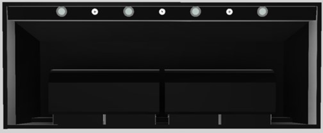 Vent-A-Hood® Designer Series 60" Black Wall Mounted Range Hood-1