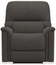 La-Z-Boy® Turner Charcoal Leather Power Rocking Recliner-1