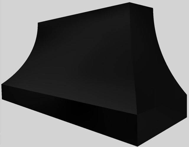 Vent-A-Hood® Designer Series 60" Black Wall Mounted Range Hood-3