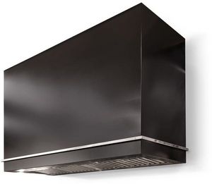 Front view of the AGA Loge 36" Black Wall Mounted Range Hood