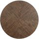 Homelegance® Fideo Burnished Brown Dining Table with Gray Metal Base -3