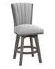 Mazin Furniture Corvallis Gray Swivel Counter Height Chair-1