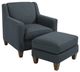 Flexsteel® Holly Blue Midnight Ottoman-3