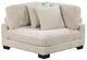 Mazin Furniture Traverse 4-Piece Beige Modular Sectional with Ottoman-4