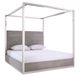 VIG Furniture Modrest Arlene Gray/Silver King Canopy Bed-0