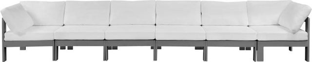 Meridian Furniture Nizuc White Outdoor Patio Modular Sofa-1