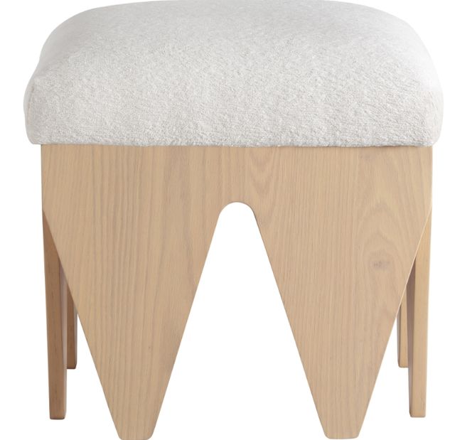 Meridian Furniture Altair Cream/Natural Upholstered Bench-2