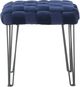 Powell® Neva Navy Square Ottoman Stool-1