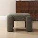 Uttermost® Angus Kale Green Boucle Small Bench-1
