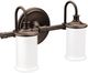 Moen® Belfield™ Oil Rubbed Bronze Two Globe Bath Light-0