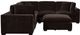 Coaster® Lakeview 6-Piece Dark Chocolate Modular Sectional-2