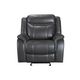 Chaise berçante inclinable en cuir Declan de Primo International-1