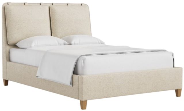 Artisan & Post by Vaughan-Bassett Pure Maple Sandstone/Syrup Queen Upholstered Panel Bed-0
