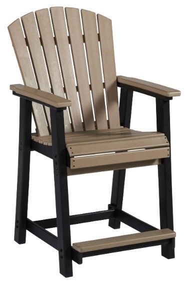 Signature Design by Ashley® Fairen Trail 5-Piece Black/Driftwood Outdoor Dining Set-2