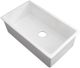 ZLINE Rome 30" White Gloss Dual Mount Single Bowl Fireclay Kitchen Sink-0