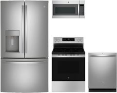 GE® 4 Piece Stainless Steel Kitchen Package