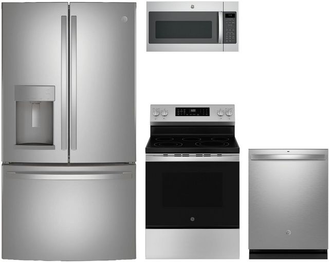GE® 4 Piece Stainless Steel Kitchen Package-0