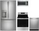 GE® 4 Piece Stainless Steel Electric Kitchen Package-0