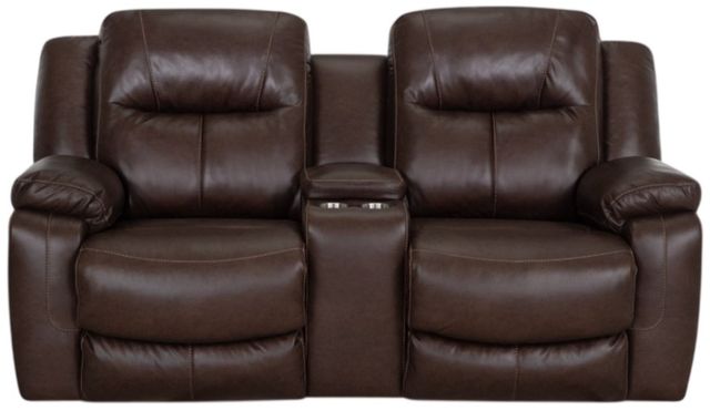 Franklin™ Culver Rogue Espresso Power Reclining Loveseat with Power Headrest-0