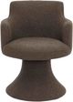 TOV Furniture Jeffree Chocolate Brown Boucle Swivel Dining Chair-2