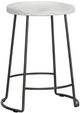 Universal Explore Home™ Modern Farmhouse Reid Pepper/Picket Fence Counter Stool-0