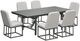 Intercon Navarro 7-Piece Mocha Aluminum/Fabric Outdoor Dining Table Set-0