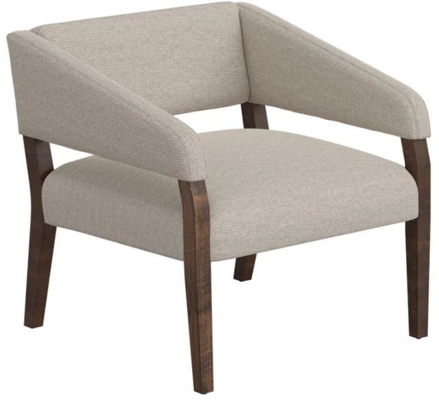 International Furniture Direct Murcia Beige/Lacquer Brown 32" Accent Chair-0