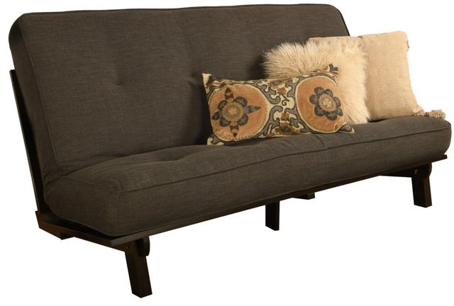 Kodiak Furniture Linen Charcoal 7" Foam Full Futon Mattress -0