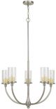 Cal® Lighting & Accessories Jervis Brushed Steel Chandelier-0