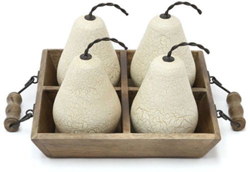 Signature Design by Ashley® Brendy 5-Piece Antique White/Brown Sculpture and Tray Set-0