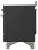 Ilve® Majestic III 48" Graphite Matte Pro Style Induction Range with Solid Door and Chrome Trim-4