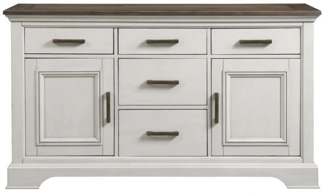 Intercon Drake French Oak/Rustic Gray Sideboard-2