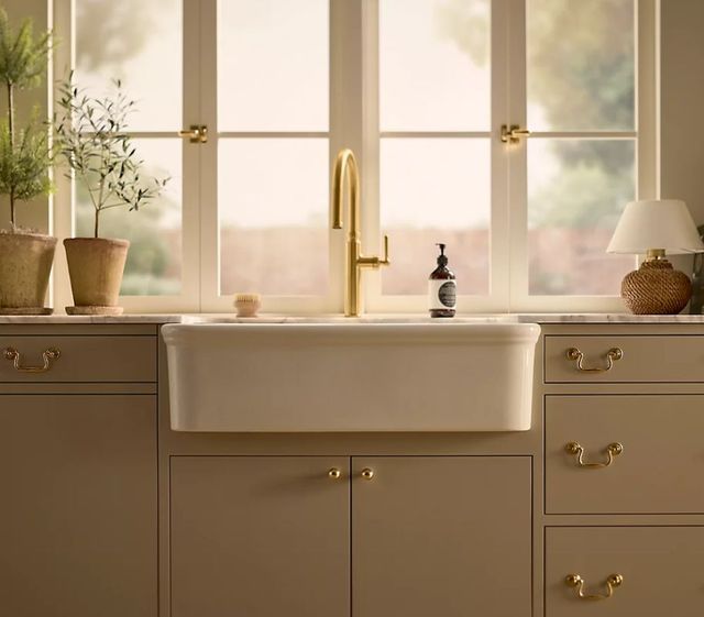 KOHLER® Audrine™ White 36" Undermount Single-Bowl Farmhouse Kitchen Sink-2